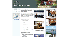 Desktop Screenshot of cozycabinmn.com